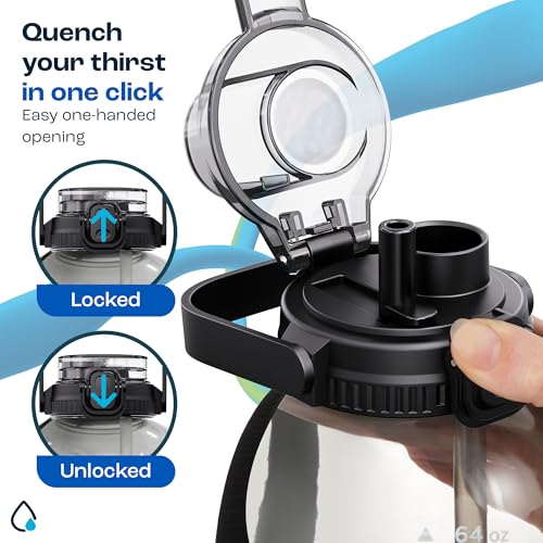 64 oz Water Bottle with Handle