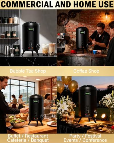 Electric Insulated Beverage Dispenser With Heating