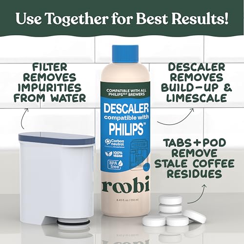 Philips Compatible Descaling Solution & Cleaner (16.9 Fl Oz)
