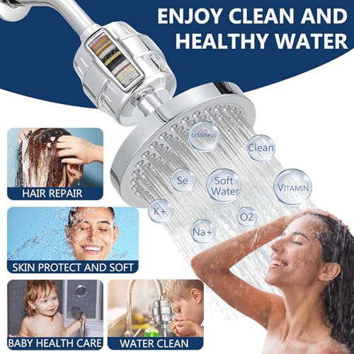 4 Pack 20 Stage Shower Filter Replacement Cartridge