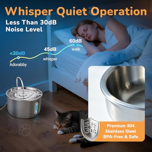 Stainless Steel Cat Water Fountain