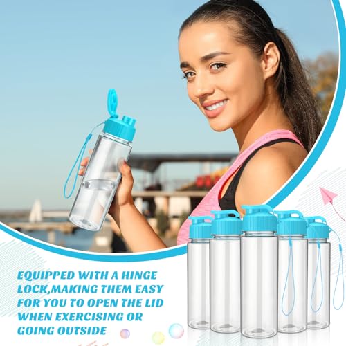 20 Pcs 17 Oz Plastic Water Bottles Bulk Sports