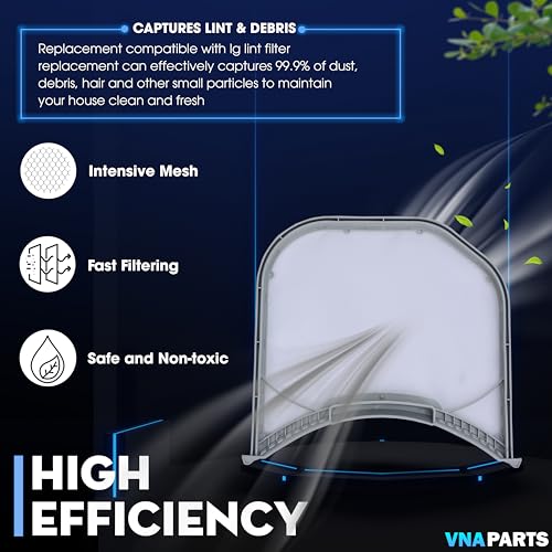 Dryer Lint Filter Replacement for LG DLGX3876W DLGX3251W DLGX3571V