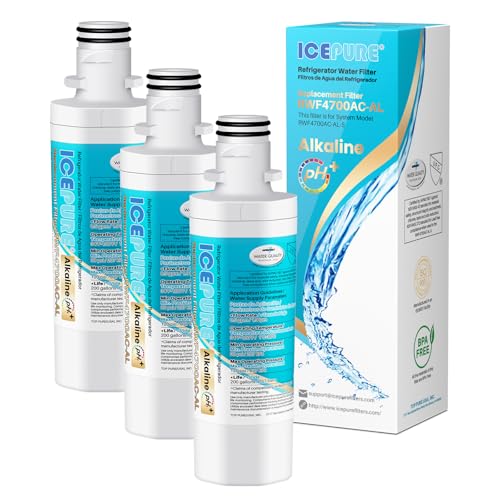 Alkaline LT1000PC Refrigerator Water Filter Replacement for LG LT1000P (3 Count)