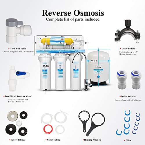 6 Stage Reverse Osmosis RO Drinking Water System