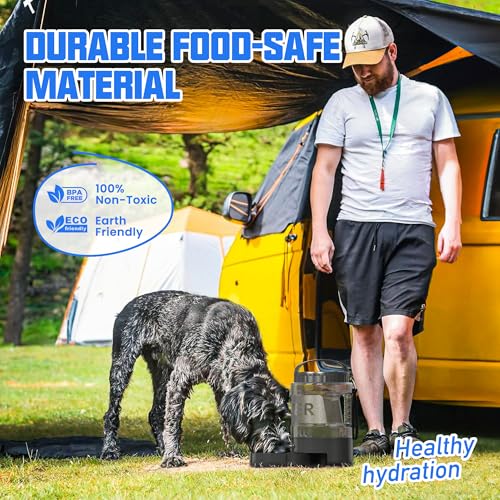 Dog Water Bottle Bowl Dispenser (95 Fl Oz)