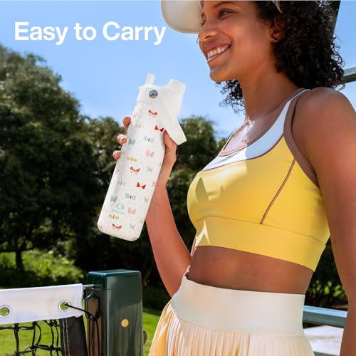 Insulated Water Bottle with Straw Stainless Steel Water Bottle