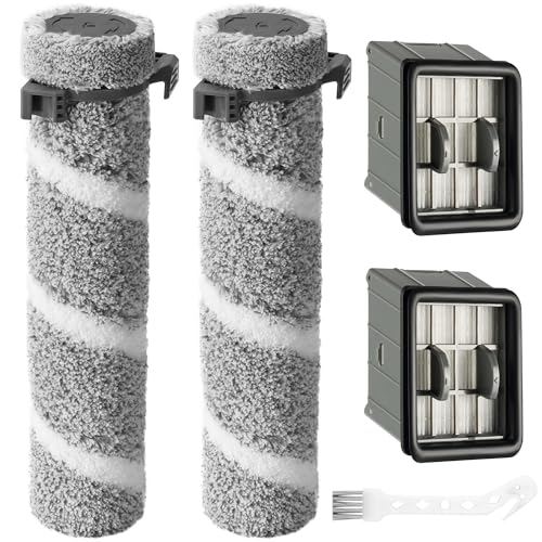 3930F 3933 3930 Brush Roll Filter Replacement Kit for Bissell CrossWave OmniForce Edge Cordless Multi (5 Count)