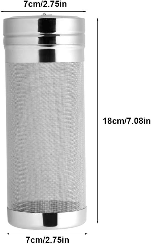 Stainless Steel Mesh Beer Filter, 300 Micron Mesh Homebrew Hops Beer Tea Kettle Brew Filter, Reusable Fine Hop Filter Strainer for Nut Milk Cold Brew Wine Coffee Grain