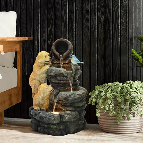 LuxenHome Outdoor Water Fountain
