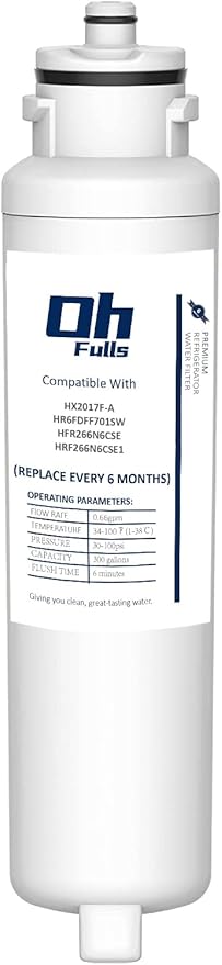 Water Filter HX2017F-A Replacement, Compatible with Hisense HX2017F-A, HX2017FR-A Water Filter Cartridge