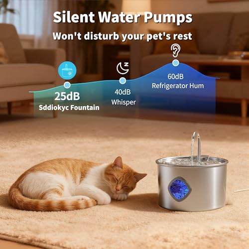 Cat Water Fountain Stainless Steel