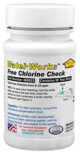 WaterWorks 480023 Free Chlorine Test Strip (50 Count)