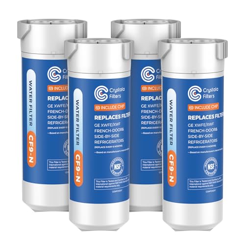 XWFE (Built-in CHIP) Refrigerator Water Filter 4-Pack (4 Count)