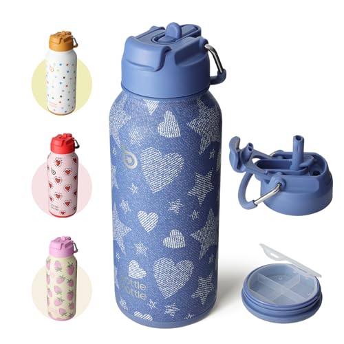 32oz Insulated Water Bottle with Pill Box