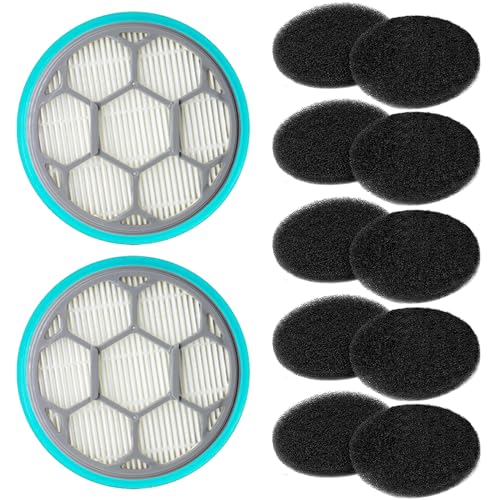 2 HEPA Filters & 10 Sponge Filters Replacement for Neakasa (12 Count)