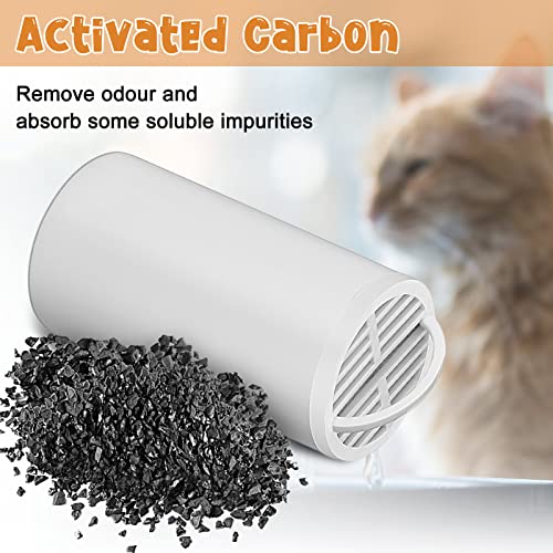 36 Pack Pet Charcoal Filters Pet Fountain Filter Replacement Charcoal Water Filter Compatible with Drinkwell 360 and Drinkwell 360 Stainless Steel Multi Fountain for Dog Cat