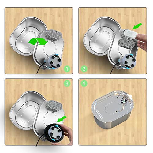 Stainless Steel Cat Water Fountain Filters