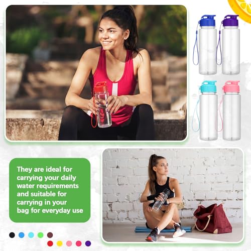 72 Pcs 17 Oz Plastic Water Bottles Bulk Sports (72 Count)