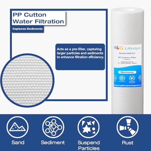 Whole House Water Filter Cartridge 4.5 x 20 KDF Water Filter