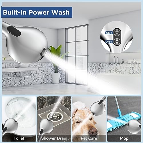 7 Setting Handheld Shower Head with Built