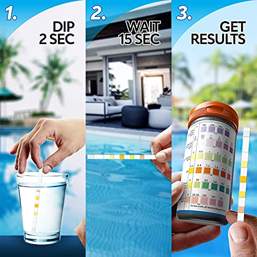 Pool and Hot Tub Test Strips (100 Count)