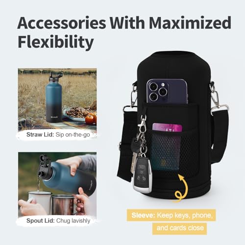 87 oz Insulated Water Bottle with Straw