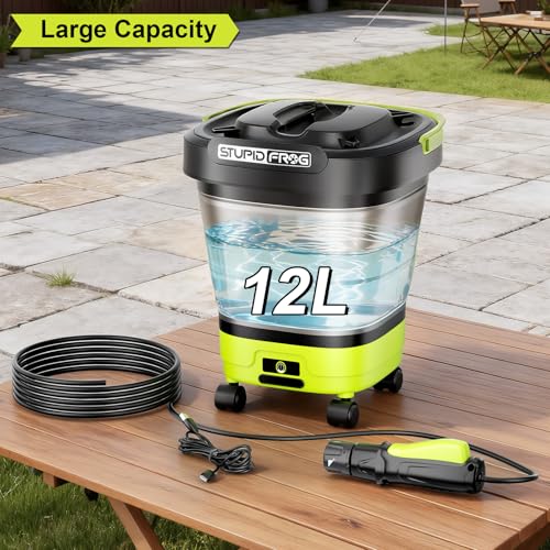 Portable Max 72 PSI Hand Sprayer with 3.2Gal Large Capacity Tank