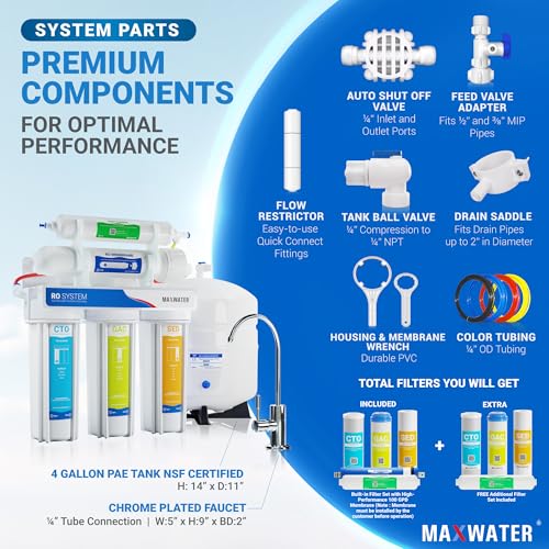 100 GPD Reverse Osmosis Water Filtration System