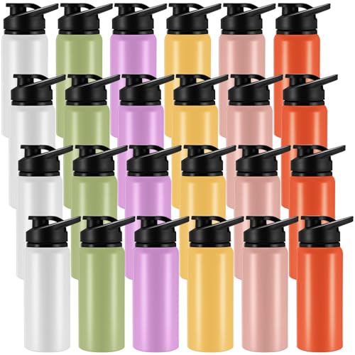 Aluminum Water Bottle Bulk (24 Count)