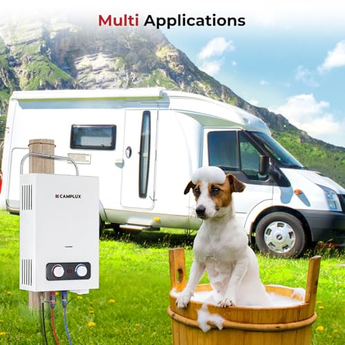Camplux Pro 6L Portable Tankless Water Heater (2 Count)