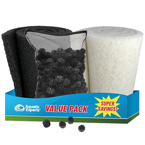 Koi Pond Filter Pad Bundle with Bio Balls