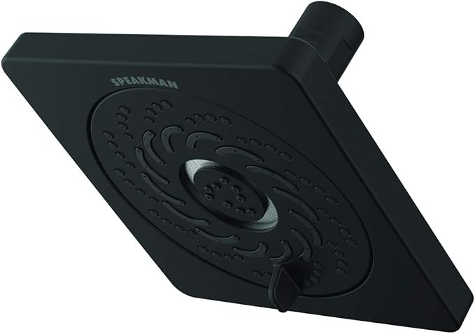 Speakman S-5001-MB-E2 Kubos Exhilaration High Pressure Fixed Shower Head, 2 GPM, Matte Black