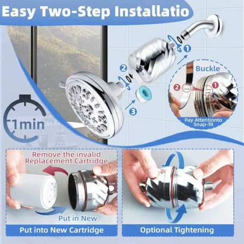 Filtered Shower Head with 26