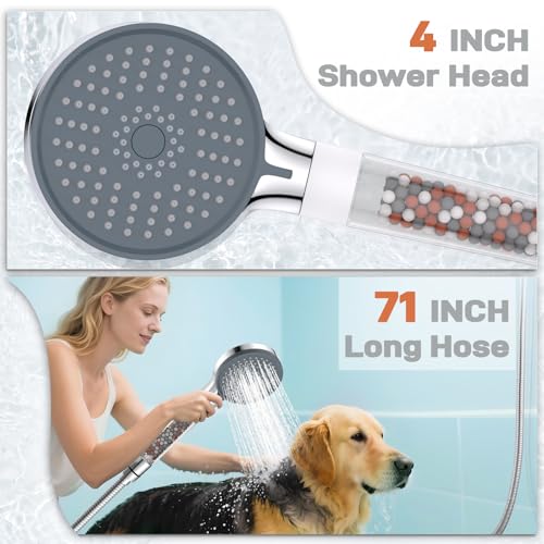 Filtered Handheld Showerhead with Shower Holder Set