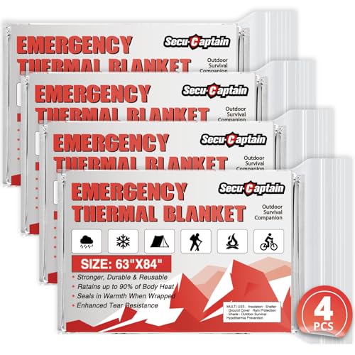 Survival Emergency Thermal Blankets (4 Count)