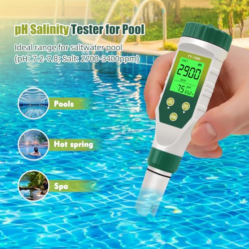 PH Meter & TDS Meter 5 in 1 Water Tester pH