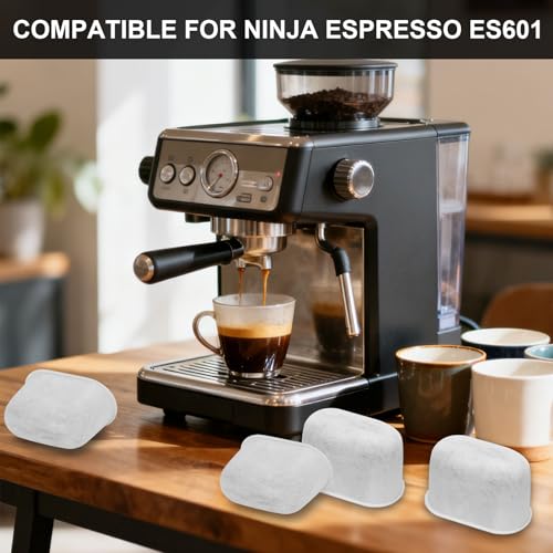 Activated Carbon Coffee Water Filter Inserts for Ninja Luxe Cafe ES601 (12 Count)