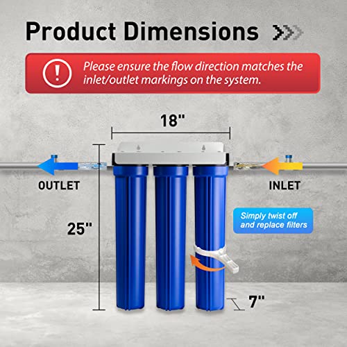 WCB32O+AHPF12MNPT12X2 Whole House Water Filter System