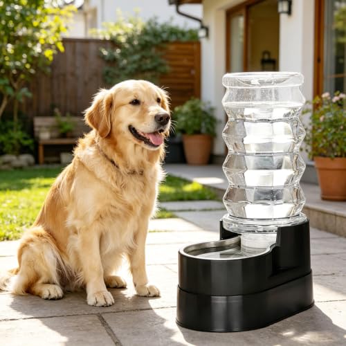 8L Elevated Dog Water Dispenser