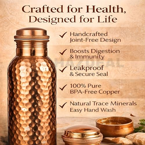 Copper Water Bottle 1 Liter
