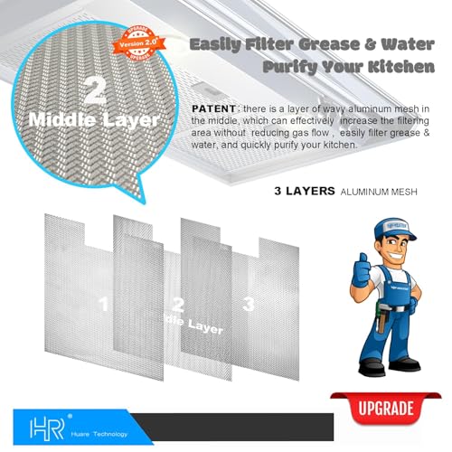 W10915369 Hood Filter Fits Whirlpool 8.75x7.5 2 Pack (2 Count)