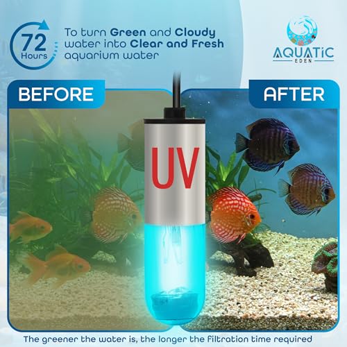 3W Mini UV Light for Aquariums with 4 Timer Modes