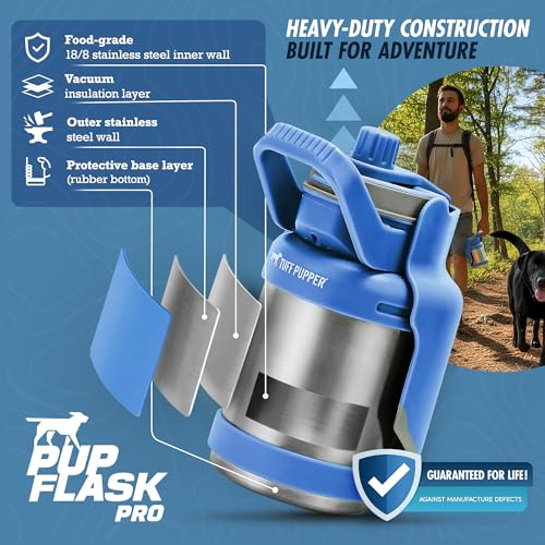 PupFlask Pro Portable Insulated Dog Water Bottle (50 Fl Oz)