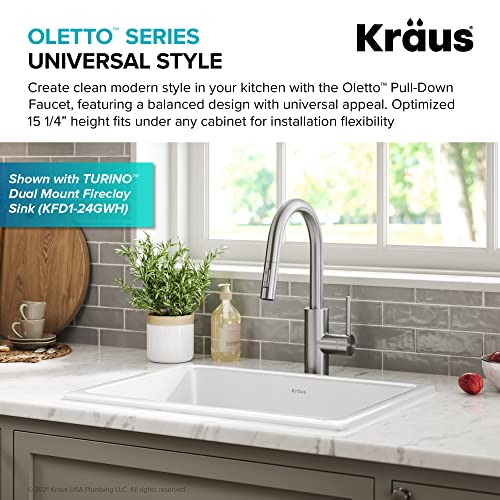 Spot Free Stainless Steel Pull Down Kitchen Faucet KPF