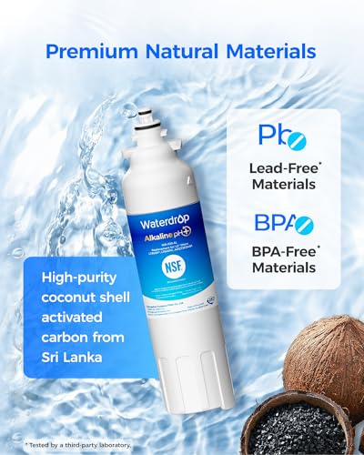 Alkaline WD F20 Water Filter Replacement for LG® LT800P® (4 Count)