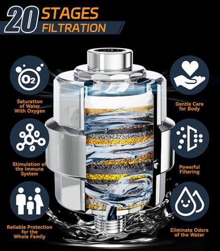 20 Stage Shower Filter for Hard Water