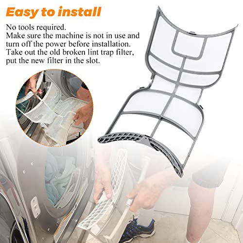 UPGRADED ADQ73373201 Dryer Lint Filter for LG Kenmore Dryer Lint Screen by Blutoget (2 Count)