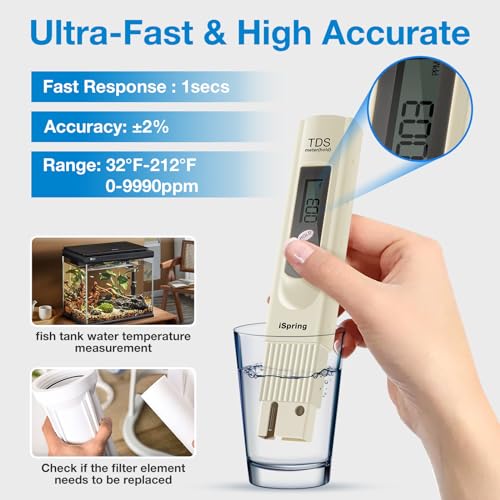 TDS 3 Button Digital Water Quality Test Meter with Temperature Test Function