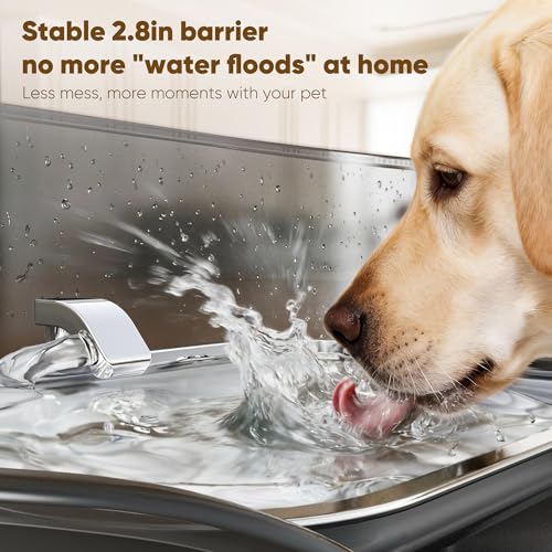 No Spill Dog Water Fountain Stainless Steel